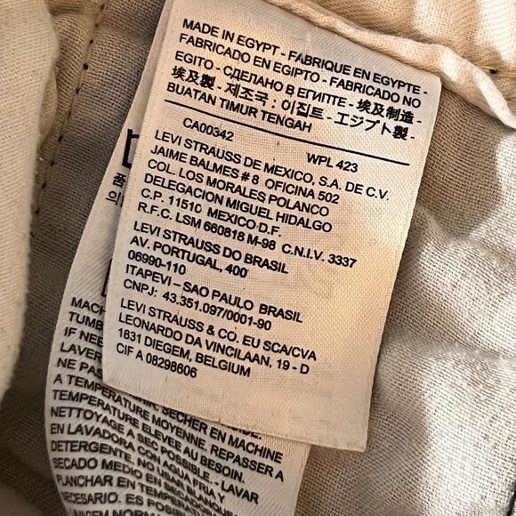 Levis Mens Camo Cargo Pants Relaxed Fit Cotton Blend Durable Casual Wear 32x30 - Picture 14 of 15